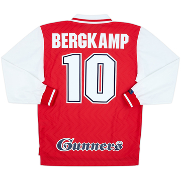 1996-98 Arsenal Home L/S Shirt Bergkamp #10 - 10/10 - (M)