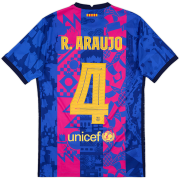 2021-22 Barcelona Third Shirt R.Araujo #4 - 7/10 - (S)