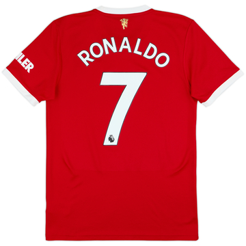 2021-22 Manchester United Home Shirt Ronaldo #7 - 8/10 - (S)