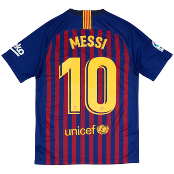 2018-19 Barcelona Home Shirt Messi #10 - 8/10 - (S)