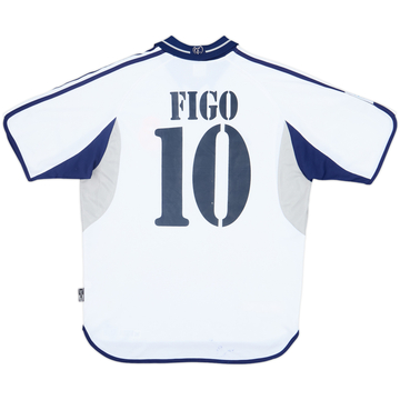 2000-01 Real Madrid Home Shirt Figo #10 - 6/10 - (M)