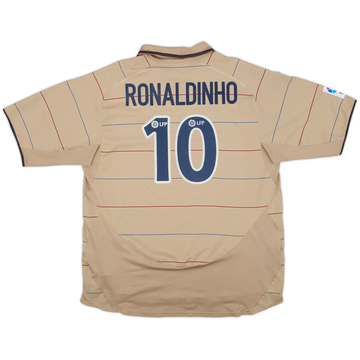 2003-05 Barcelona Away Shirt Ronaldinho #10 - 8/10 - (L)