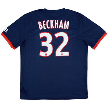 2013-14 Paris Saint-Germain Home Shirt Beckham #32 - 9/10 - (L)