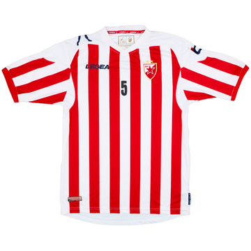 2012-13 Red Star Belgrade Home Shirt #5 - 8/10 - (XL)