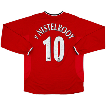 2000-02 Manchester United Home L/S Shirt V.Nistelrooy #10 - 5/10 - (M)
