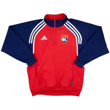 2000-01 Lyon adidas 1/4 Zip Drill Top - 9/10 - (M)