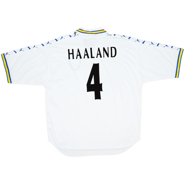 1998-00 Leeds United Home Shirt Haaland #4 (XL)