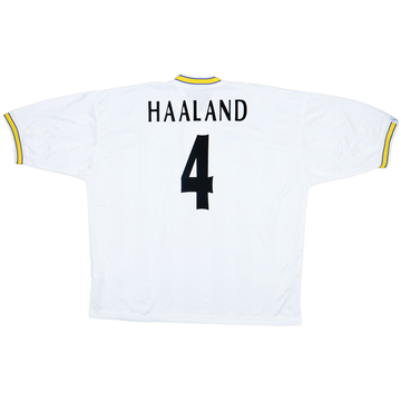 1996-98 Leeds United Home Shirt Haaland #4 - 9/10 - (XXL)