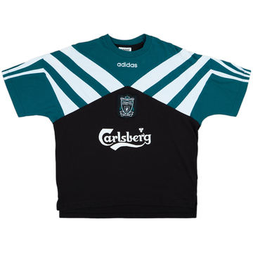 1995-96 Liverpool adidas Cotton Tee - 9/10 - (L/XL)