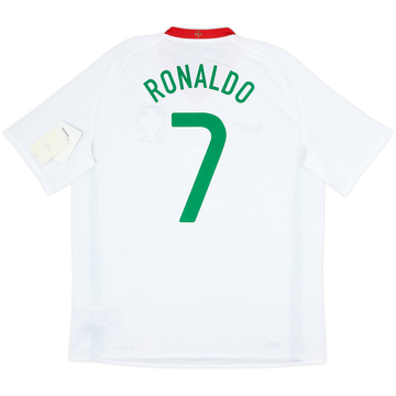 2008-10 Portugal Away Shirt Ronaldo #7 (XL)