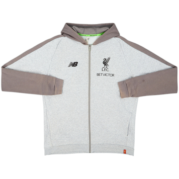 2018-19 Liverpool New Balance Hooded Track Jacket - 8/10 - (L)