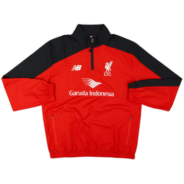 2015-16 Liverpool New Balance 1/4 Zip Drill Top - 10/10 - (M)