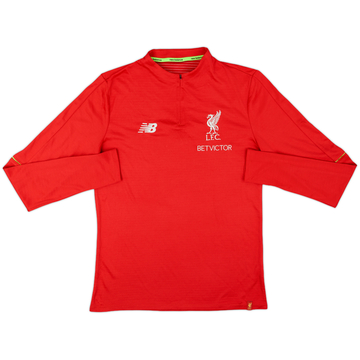 2018-19 Liverpool New Balance 1/4 Zip Drill Top - 8/10 - (M)