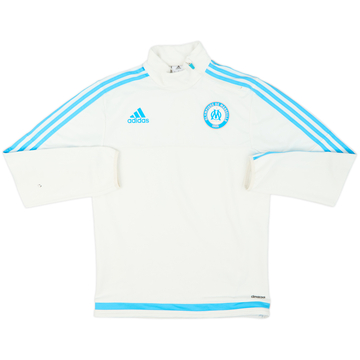 2015-16 Olympique Marseille adidas 1/4 Zip Drill Top - 8/10 - (S)