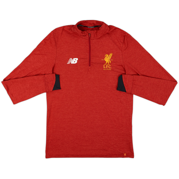 2017-18 Liverpool New Balance 1/4 Zip Drill Top - 8/10 - (S)