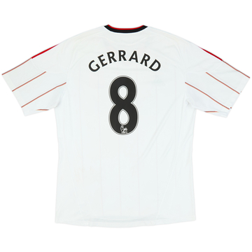 2010-11 Liverpool Away Shirt Gerrard #8 - 6/10 - (L)