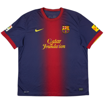 2012-13 Barcelona Home Shirt - 4/10 - (XL)