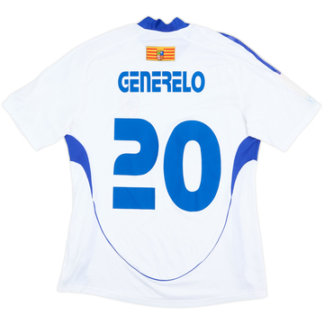2008-09 Real Zaragoza Match Issue Home Shirt Generelo #20