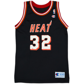1992-94 Miami Heat Miner #32 Champion Away Jersey - 6/10 - (XL.Boys)