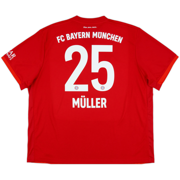 2019-20 Bayern Munich Home Shirt Muller #25 - 10/10 - (XXL)