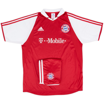 2003-04 Bayern Munich Home Shirt & Shorts - 5/10 - (XL.Boys)