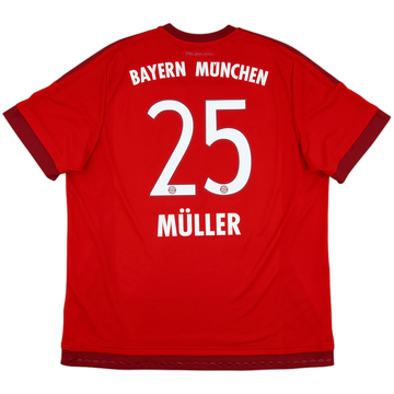 2015-16 Bayern Munich Home Shirt Muller #25 - 10/10 - (XXL)