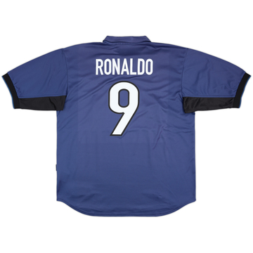 1998-99 Inter Milan Third Shirt Ronaldo #9 - 8/10 - (XL)