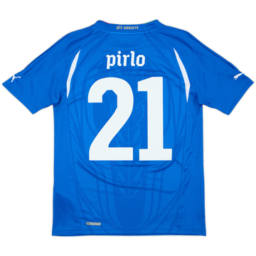 2010-12 Italy Home Shirt Pirlo #21 - 8/10 - (XL.Boys)