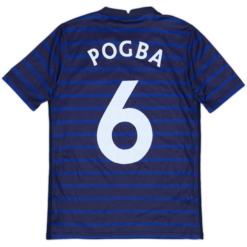 2020-21 France Home Shirt Pogba #6 - 8/10 - (L.Boys)
