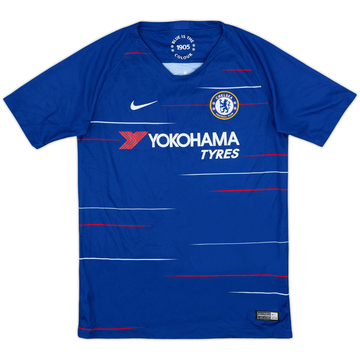 2018-19 Chelsea Home Shirt - 9/10 - (L.Boys)