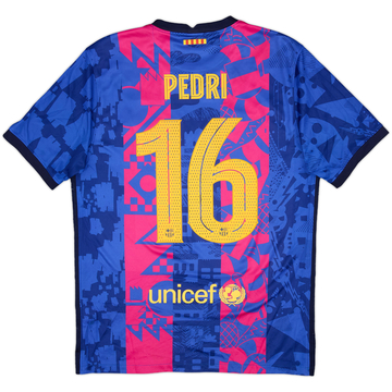 2021-22 Barcelona Third Shirt Pedri #16 - 8/10 - (M)