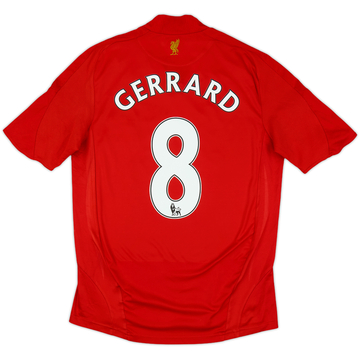 2008-10 Liverpool Home Shirt Gerrard #8 - 5/10 - (S)