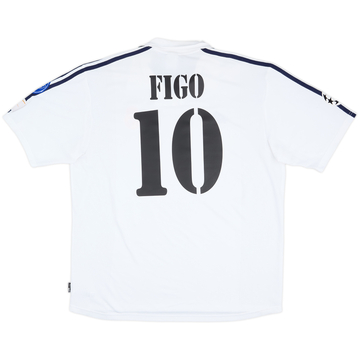 2001 Real Madrid Home Shirt Figo #10 - 6/10 - (XL)