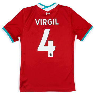2020-21 Liverpool Home Shirt Virgil #4 - 9/10 - (S)