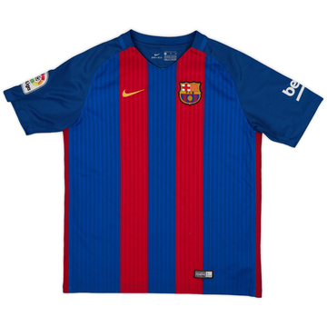 2016-17 Barcelona Home Shirt - 8/10 - (XL.Boys)