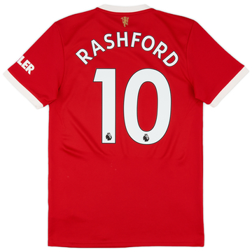 2021-22 Manchester United Home Shirt Rashford #10 - 10/10 - (S)
