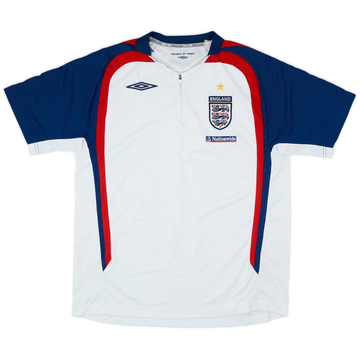 2004-06 England Umbro 1/4 Zip Polo Shirt - 6/10 - (M)