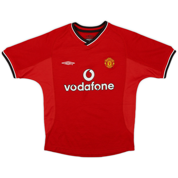 2000-02 Manchester United Home Shirt - 8/10 - (L.Boys)