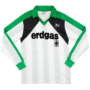 1987-89 Borussia Monchengladbach Home L/S Shirt - 9/10 - (S)