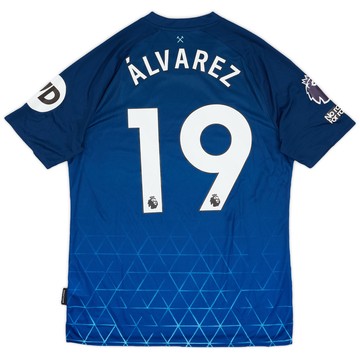 2023-24 West Ham Match Issue Third Shirt Alvarez #19