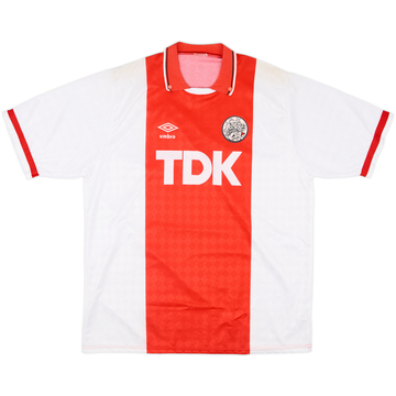 1989-91 Ajax Home Shirt - 9/10 - (XL)