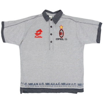 1995-96 AC Milan Lotto Polo Shirt - 8/10 - (L)