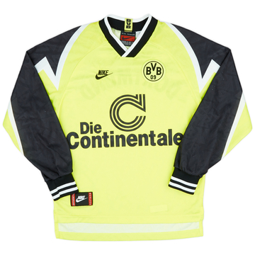 1995-96 Borussia Dortmund Home L/S Shirt - 9/10 - (XS)
