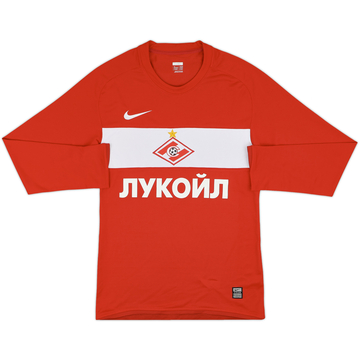 2009 Spartak Moscow Player Issue Home L/S Shirt - 10/10 - (M)