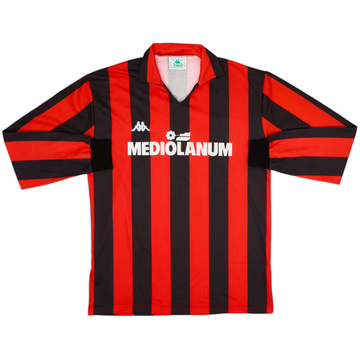 1987-88 AC Milan Home L/S Shirt - 8/10 - (L)