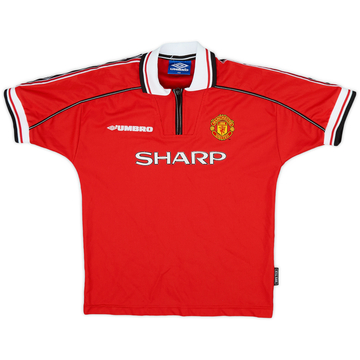 1998-00 Manchester United Home Shirt - 8/10 - (L.Boys)