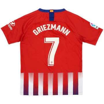 2018-19 Atletico Madrid Home Shirt - 6/10 - (L.Boys)