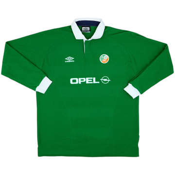 2000-01 Ireland Home L/S Shirt - 9/10 - (XXL)