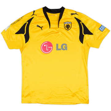 2007-08 AEK Athens Home Shirt - 5/10 - (L)