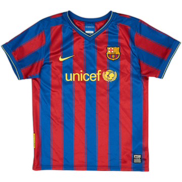 2009-10 Barcelona Home Shirt - 7/10 - (S.Boys)